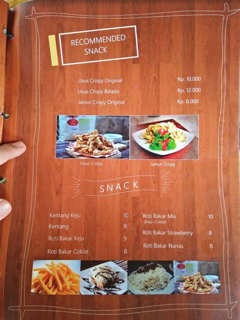 Menu At Lesehan Gazebo Restaurant Bajang