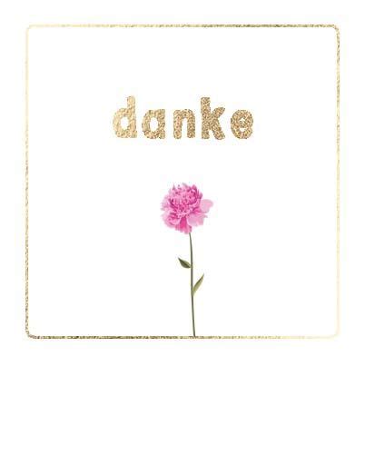 Mini Postkarte Danke Nelke Happy Memories Kollektion Karten