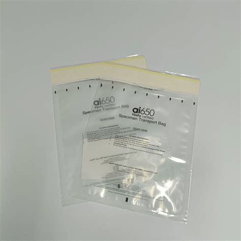 Biohazard Specimen Transport Ziplock Kpa Bags Disposable Ldpe Customized