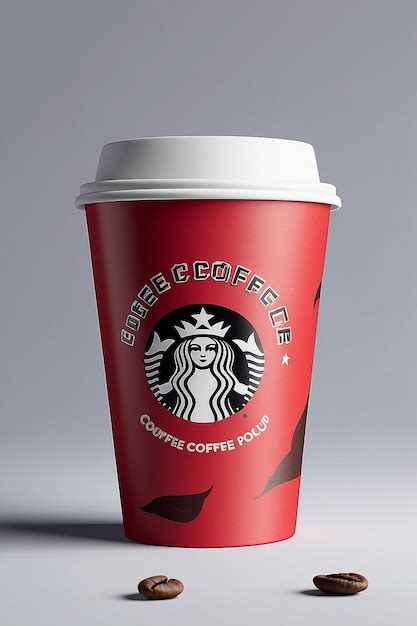 Disposable Coffee Paper Cup Mockup Design Premium Ai Generated Image