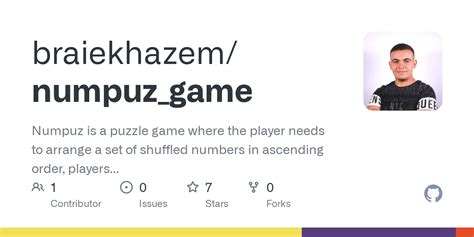 Github Braiekhazem Numpuz Game Numpuz Is A Puzzle Game Where The