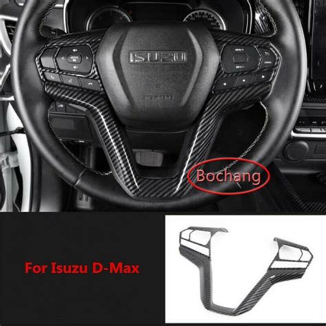 Bochang Carbon Fiber Car Steering Wheel Decor Cover Trim For Isuzu D