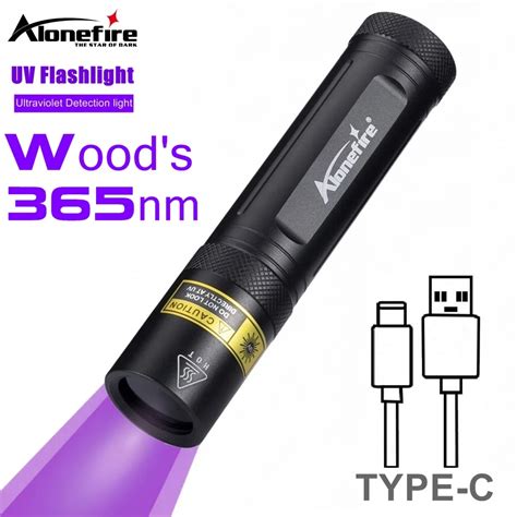 Alonefire Sv W Nm Uv Flashlight Ultraviolet Black Light Pet Moss