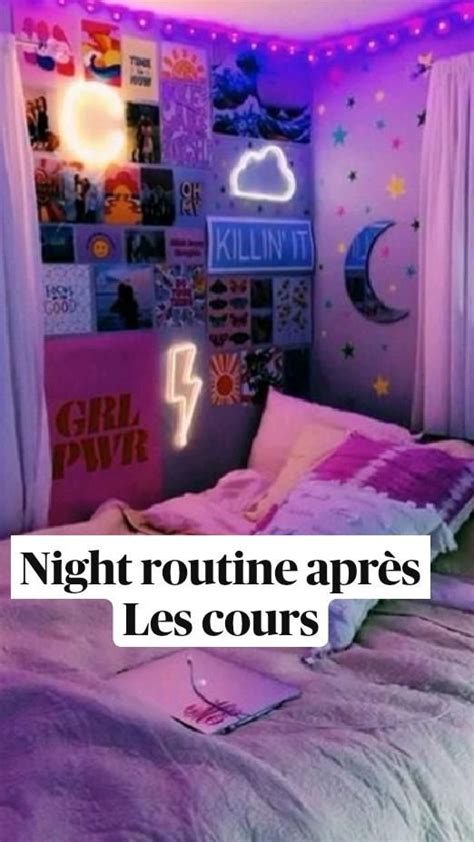 Night routine après Les cours Routine de nuit Routine Conseils de