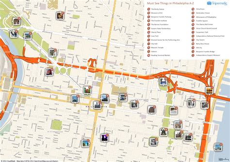 Printable Map Of Historic Philadelphia Printable Maps