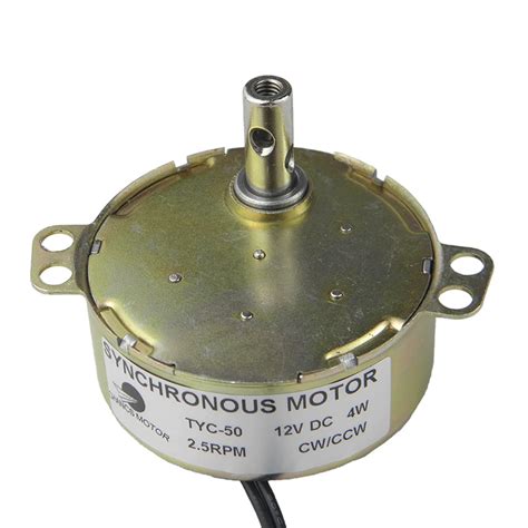 Ty50 Ac Synchronous Motor 12v 4w 2 5rpm 3rpm Gear Electric Motor For