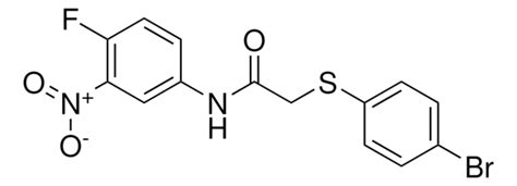 Bromophenyl Sulfanyl N Fluoro Nitrophenyl Acetamide