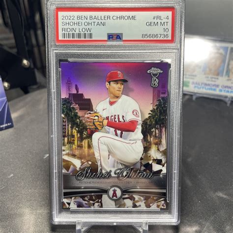 2022 Topps Ben Baller Chrome Ridin Low Shohei Ohtani PSA 10 Gem Mint