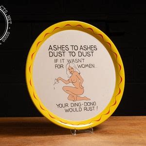 Vintage Tin Litho Novelty Nude Pin Up Tip Tray Etsy