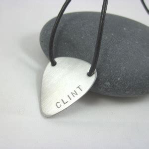 Personalized Guitar Pick Necklace