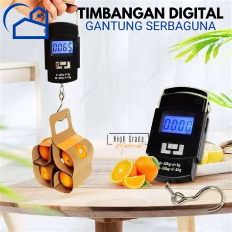 Jual Timbangan Gantung Digital Scale 50 KG MINI PORTABLE DIGI SCALE