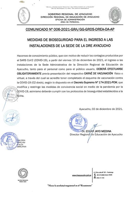 Dirección Regional de Educación de Ayacucho DREA