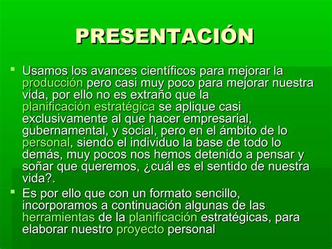 Proyecto De Vida Ppt