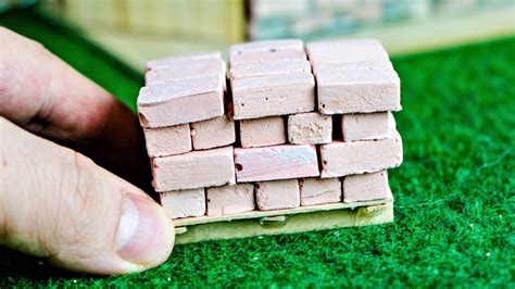 Diy Miniature Bricks How To Make Miniature Bricks YouTube