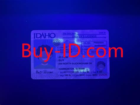 Scannable New Idaho State Fake Id Card Fake Id Maker Buy Id