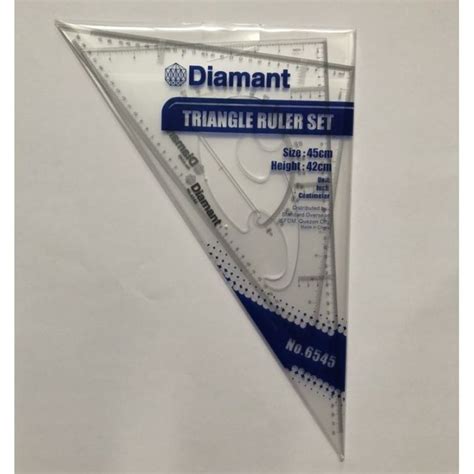 Ruler DIAMANT Triangle Ruler Set 18 Inches Set Of 45x45 And 30x60