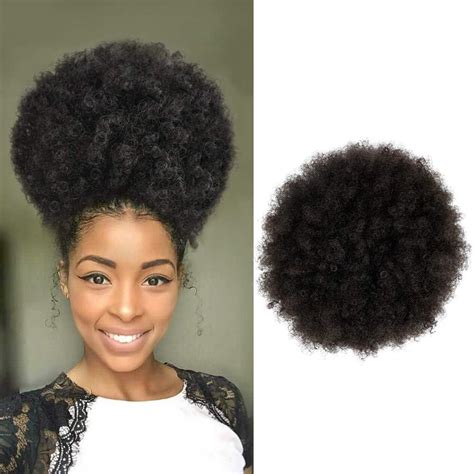 Amazon Yeame Afro Puff Drawstring Ponytail For Black Women Short