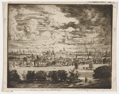 London Over Hampstead Joseph Pennell Mia