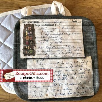 Preserve Your Favorite Recipe S On A Square Poly Linen Hot Pad