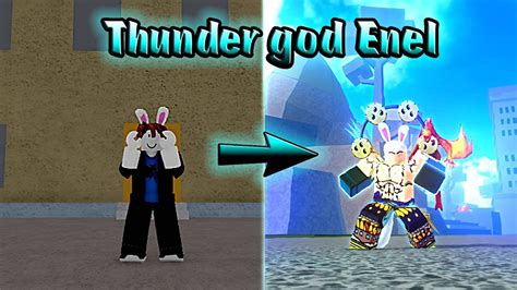 Becoming Thunder God Enel Rumble Build Blox Fruits YouTube