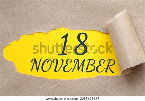 November 18 18th Day Month Calendar Stock Photo 2055628667 Shutterstock