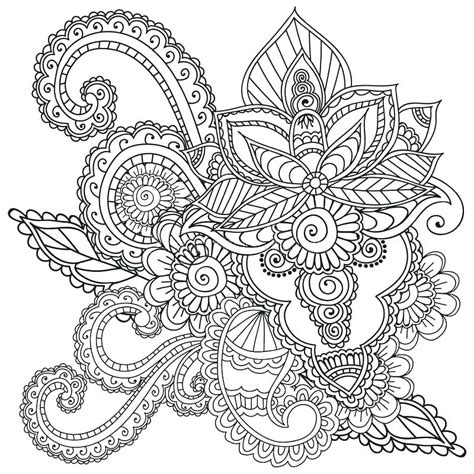 Henna Adult Coloring Pages Coloring Pages