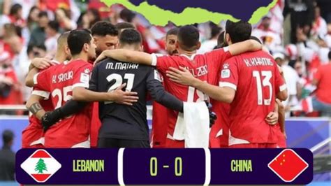 Piala Asia Lebanon Vs China Berakhir