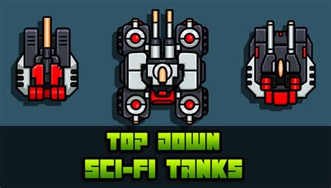 Top Down Sci Fi Tanks Gamedev Market