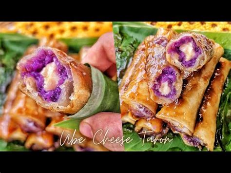 UBE CHEESE TURON 1 Cup Na Glutinous Rice Ay Makakagawa Ng 17 Pieces