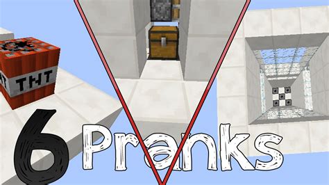 Redstone Pranks To Trick Your Friends In Minecraft 6 Jokes Youtube