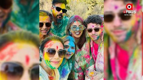 Priyanka Chopra Nick Jonas Celebrate Holi With Preity Zinta In LA