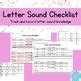 Letter Sound Checklist Assessment Sheets By Hooray For Pre K Tpt