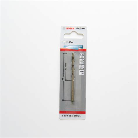 Bosch Hss Twist Drill Bits Cobalt 4 2mm Rl Tools