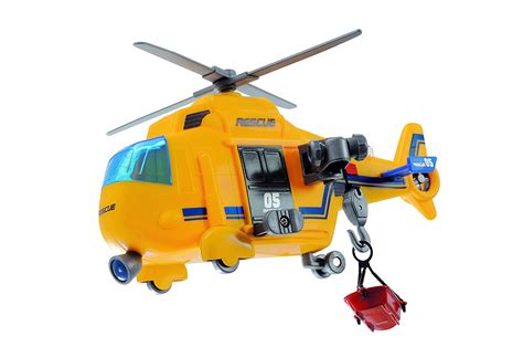 Dickie 203302003 Kids Action Series Rescue Helicopter, Yellow – TopToy