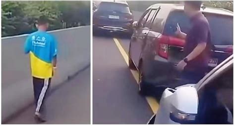 Viral Mobil Tabrakan Beruntun Gara Gara Bocah Nyeberang Di Jalan Tol