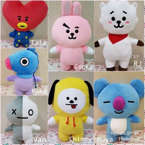 Jual BONEKA BTS BT21 UNOFFICIAL Tata Cooky Koya Chimmy Van Di Lapak