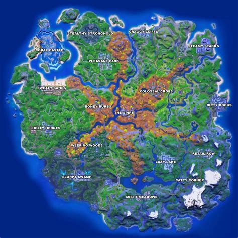 Fortnite Revela El Nuevo Mapa De La Temporada 6 Y Todas Sus Localizaciones