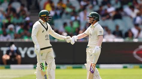 AUS Vs PAK Openers Usman Khawaja David Warner Depart Post Steady