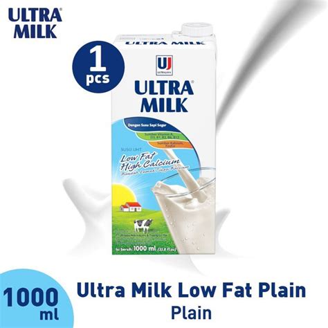 Jual Susu Ultra Low Fat Plain Liter Harga Satuan Shopee Indonesia