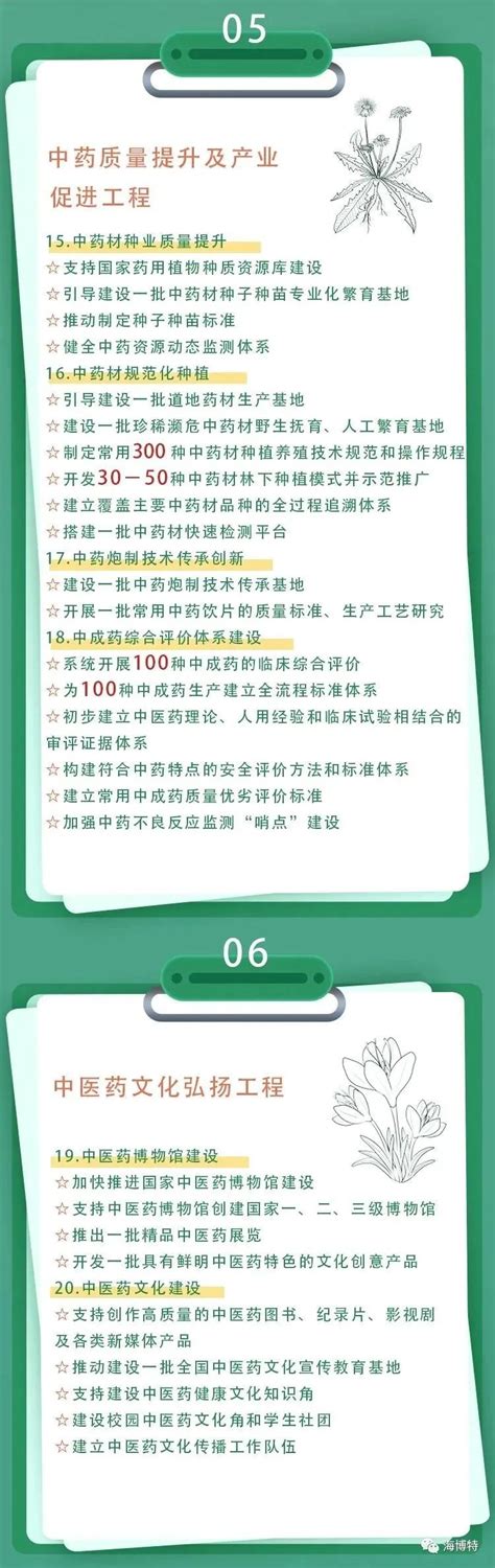 一图读懂中医药振兴发展重大工程实施方案