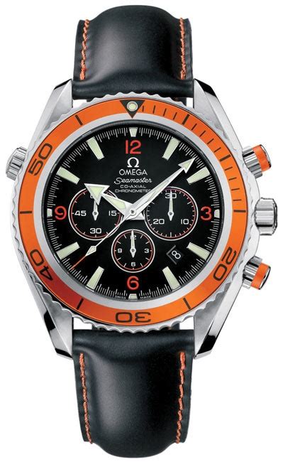 Omega Seamaster Planet Ocean Leather Strap Omega Watches Seamaster