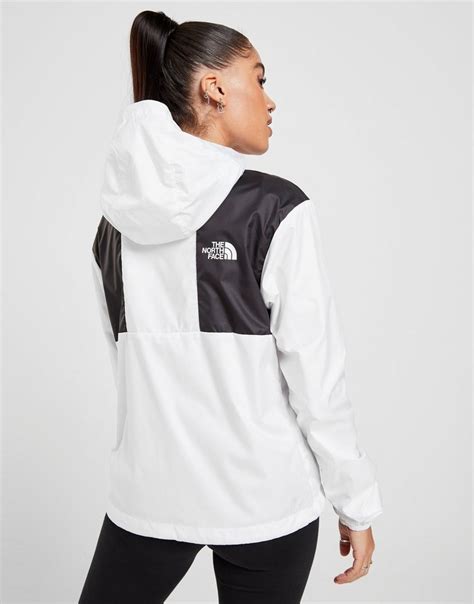 Buy White The North Face Logo 14 Zip Windbreaker Jacket Jd Sports