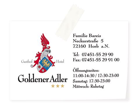 Kontakt Goldener Adler Hotel Horb A N