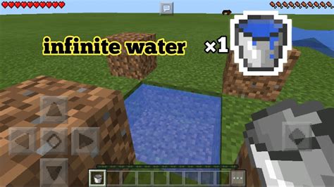 How To Make A Infinite Water Source With Bucket Of Water Youtube