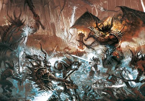 Bloodthirster MtG Art from Warhammer 40000 Set by Games Workshop - Art ...