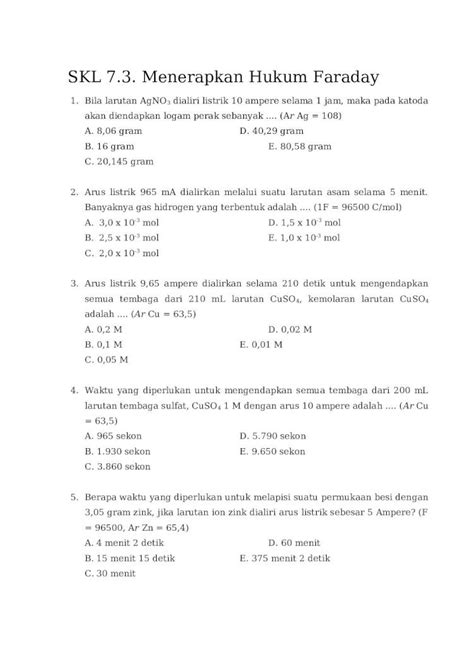 Docx Soal Soal Hukum Faraday Dokumen Tips