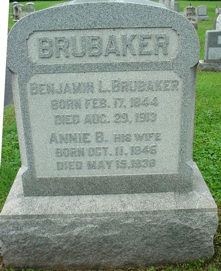 Benjamin Landis Brubaker 1844 1913 Memorial Find A Grave