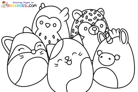 Printable Coloring Rare Squishmallows Coloring Pages