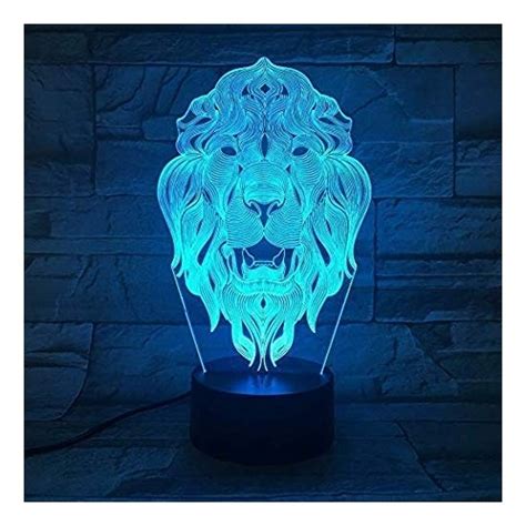 Jingyi 3D Aslan Kaplan Gece Lambası LED Dokunmatik Anahtarı Fiyatı