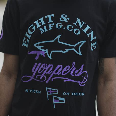 Yopper Club Ls T Shirt Aqua Aqua 8 Jordan Tee Shirt 8and9 Clothing Co